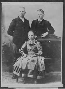 Theodore, Herbert and Mary Hoover in Salem, OR in 1889
